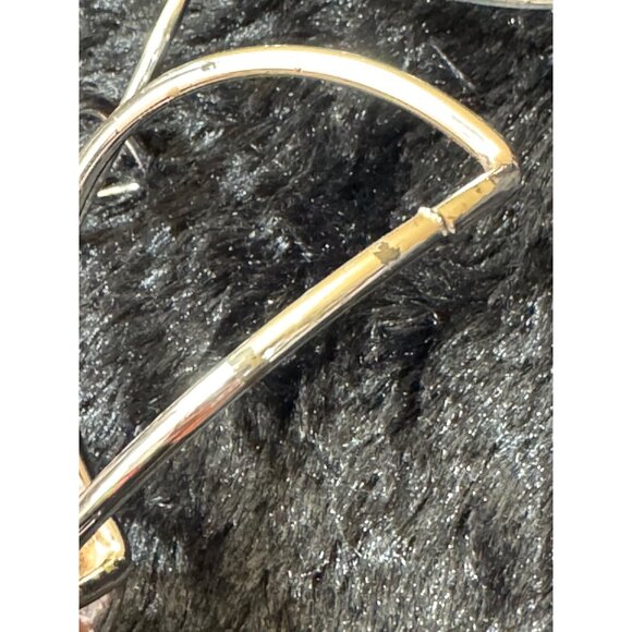 Vintage Mid Century Decorative Metal Flower  Candle Holders - Picture 7 of 9